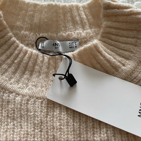 NWT MNG Oversize Neutral knit sweater‎ M - Picture 9 of 11